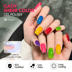 GAOY Jelly Gel red bottle helps create statement nails with strong color.