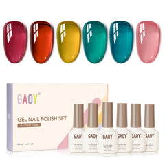 GAOY Jelly Gel Polish Pink for at-home manicures with sheer versatility.