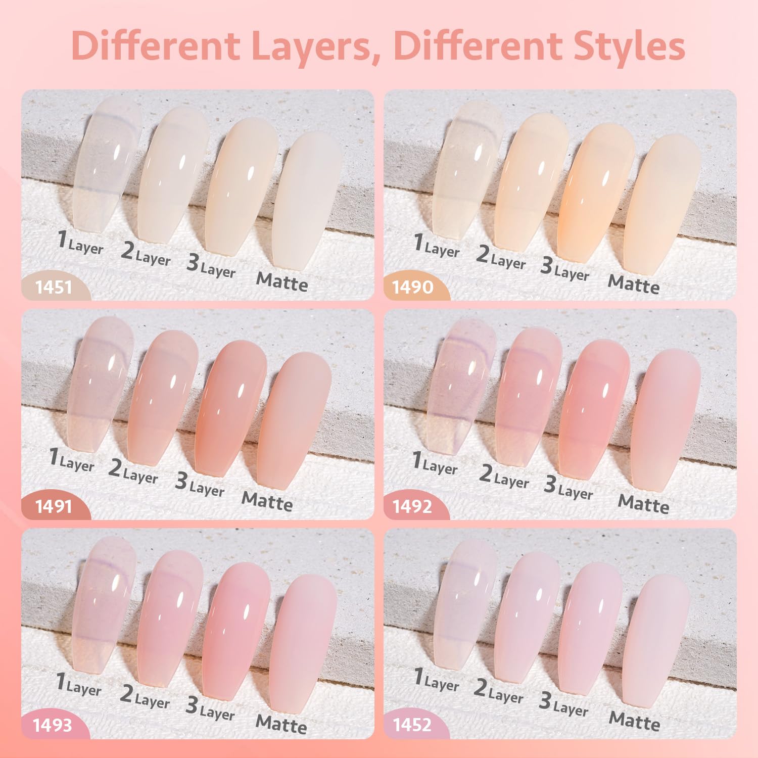 GAOY Jelly Gel kit packaging keeps all bottles organized.