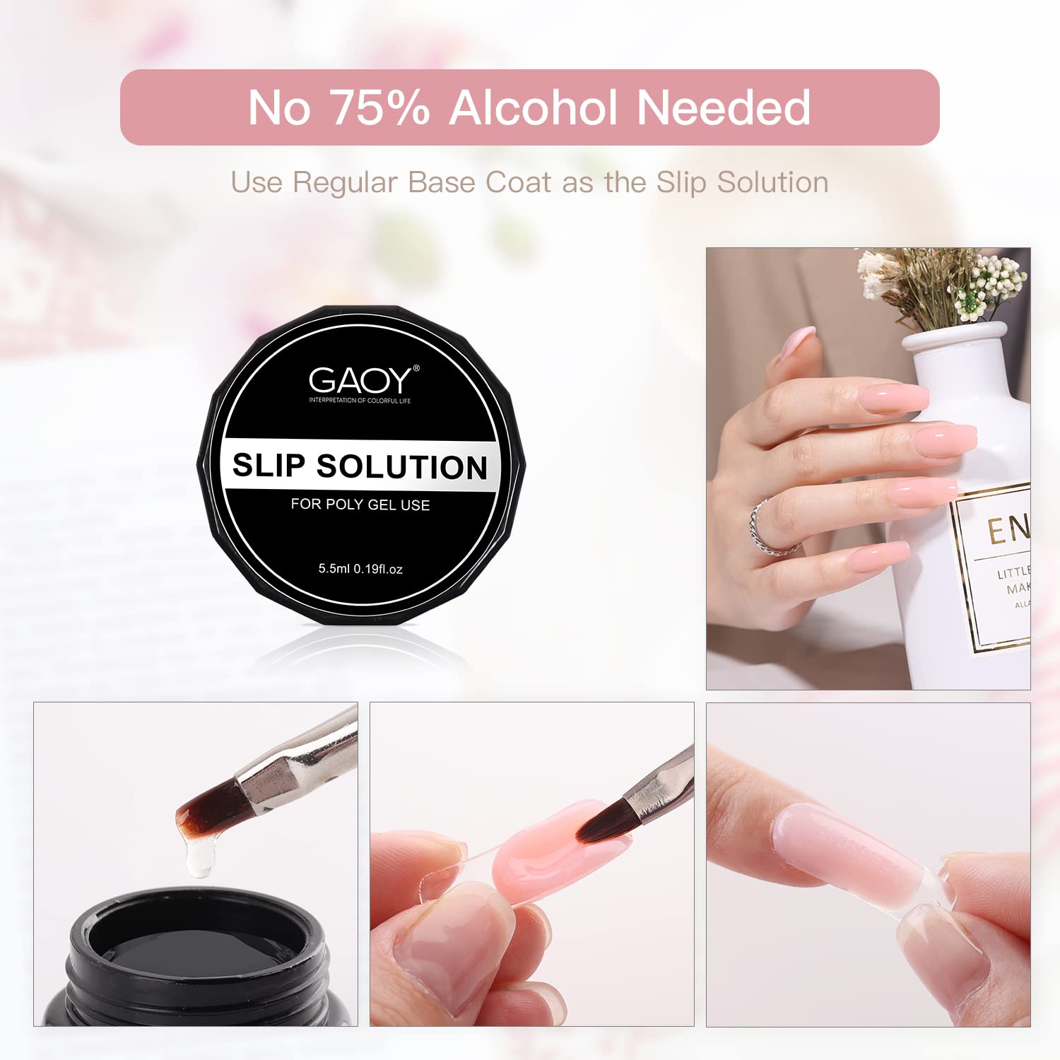 GAOY long-lasting finish helps keep nails looking fresh for weeks.