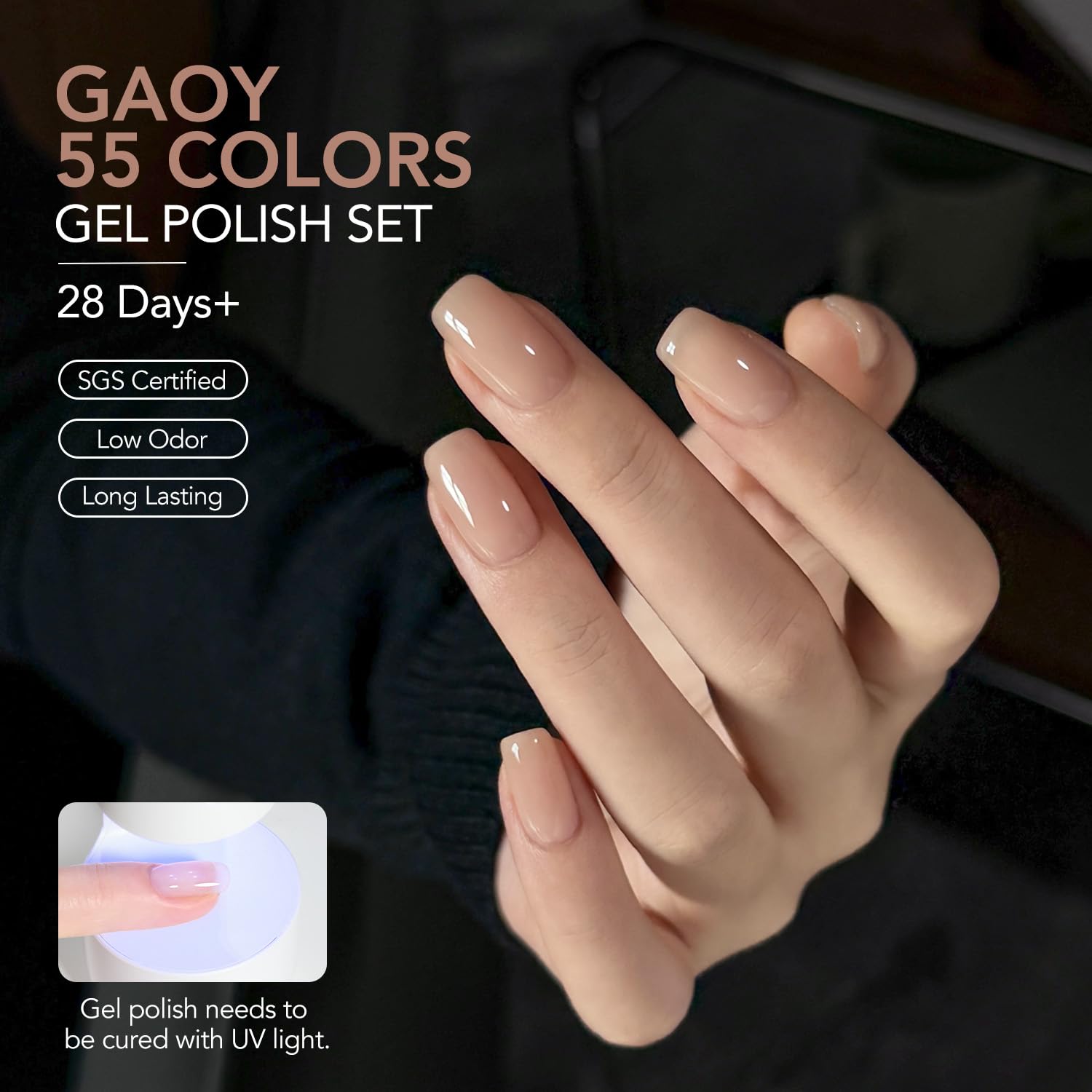 GAOY long-lasting wear aims for up to four weeks with proper prep