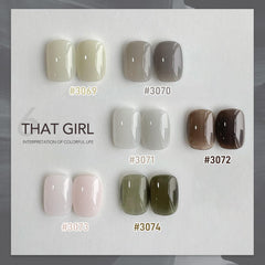 GAOY Milky Gray Gel Nail Polish for a subtle, chic nail look