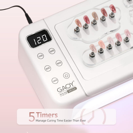 GAOY nail curing lamp arm rest feature supports comfortable manicures