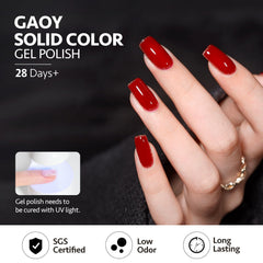 GAOY nail prep buffing before application helps adhesion.