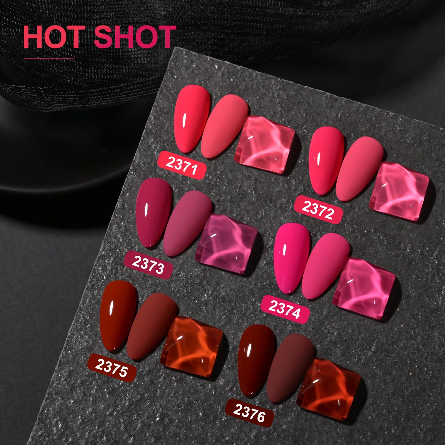 GAOY Neon pink color 2 for durable, quick-dry manicures at home
