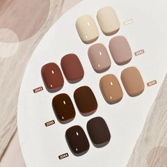 GAOY Nude Brown Fall Beige gel polish for timeless neutral chic