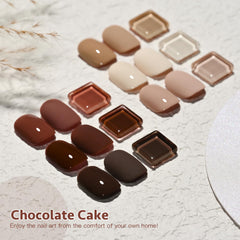 GAOY Nude Brown Fall Nude gel polish completes the palette with harmony