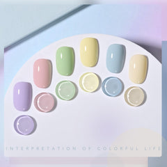 GAOY pastel pink and blue gel nail polish colors for at-home salon-quality shine