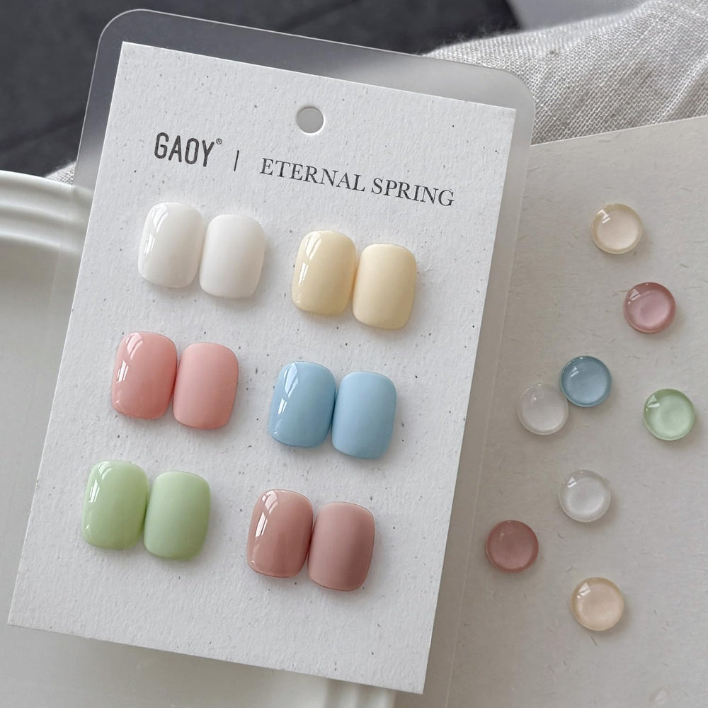 GAOY Pastel Spring gel polish green bottle for DIY nails and versatile color options