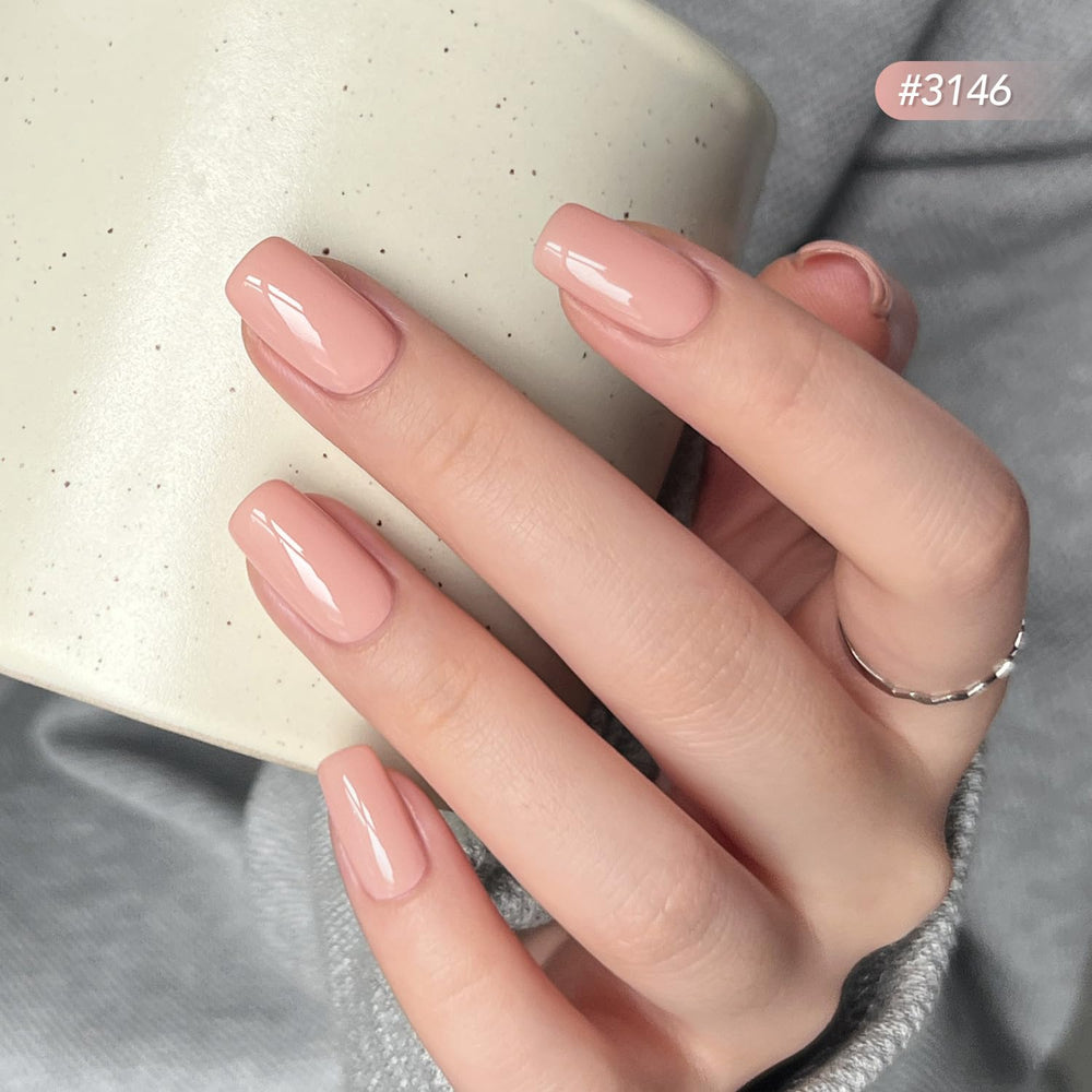 GAOY Pastel Spring gel polish pink bottle for quick at-home manicure sessions