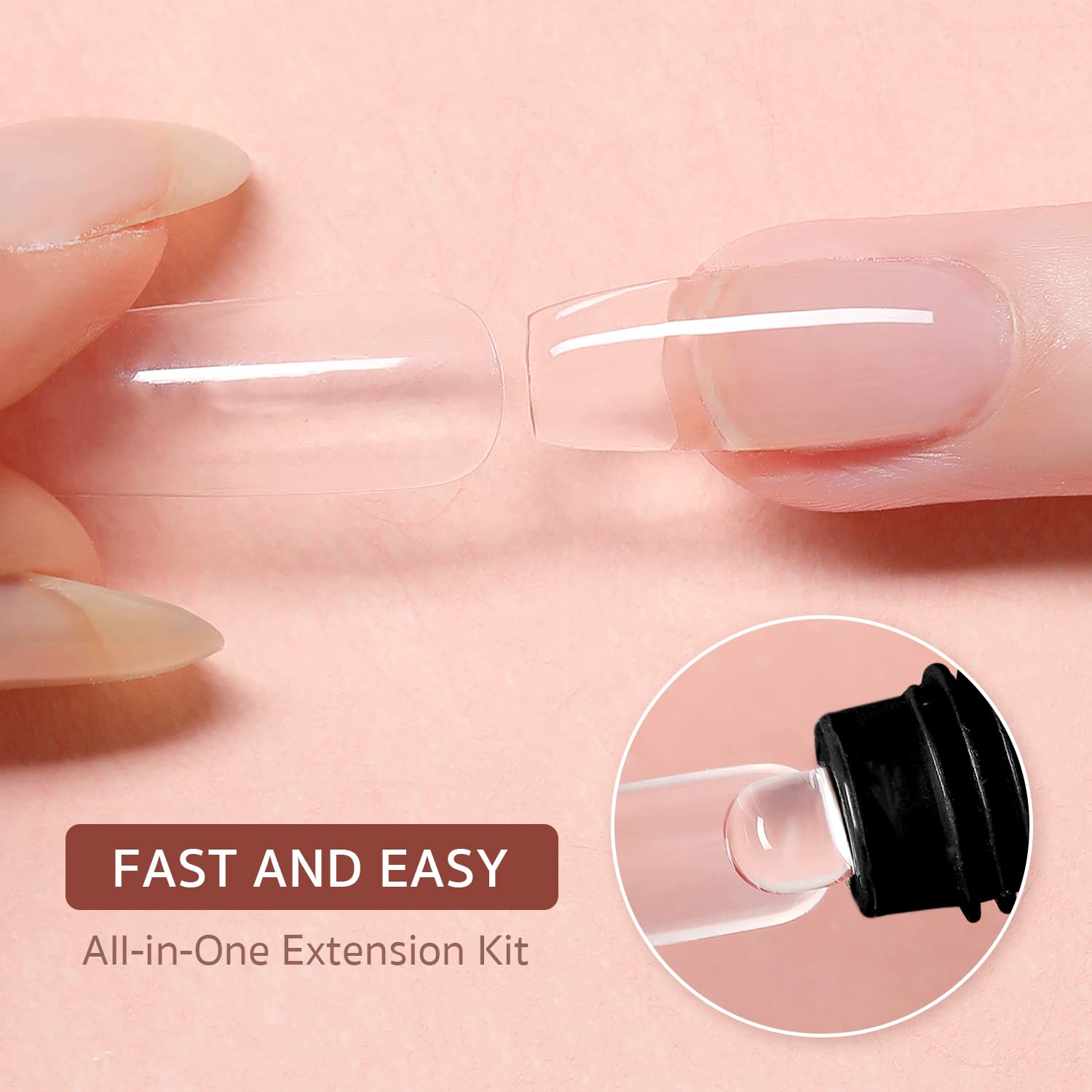 GAOY six-shade poly gel color set enables versatile at-home nail art.