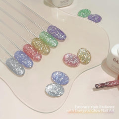 GAOY Gel polish kit setup for easy at-home manicure with tools.