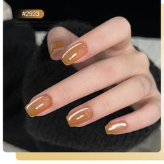 GAOY Silk Glitter Cat Eye Yellow gel delivers sunny, radiant sparkle.