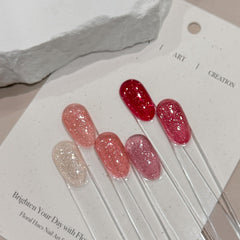GAOY six-bottle gel polish pack includes varied color options for designs.