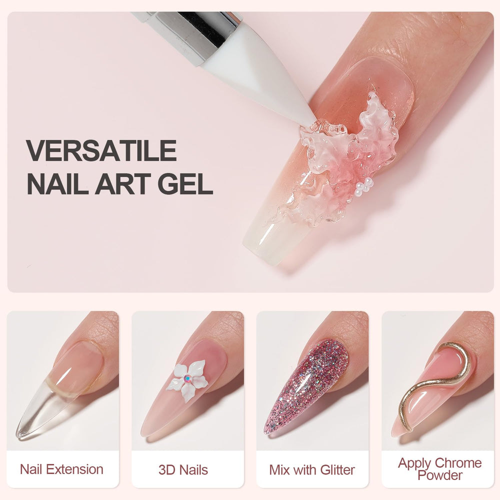 GAOY gel offers chrome and decorative finishes for stylish nails
