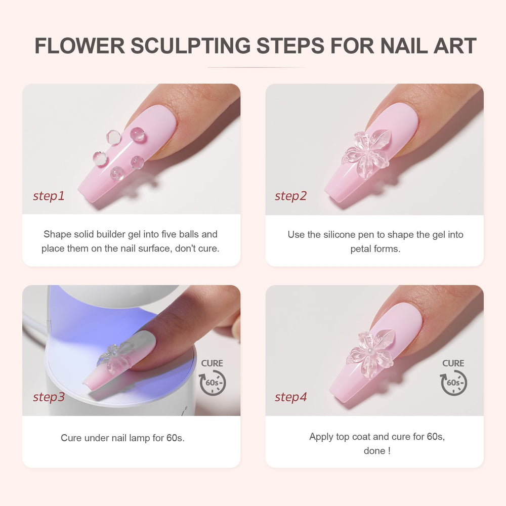 GAOY gel set with 3D mold and silicone pen for artistry