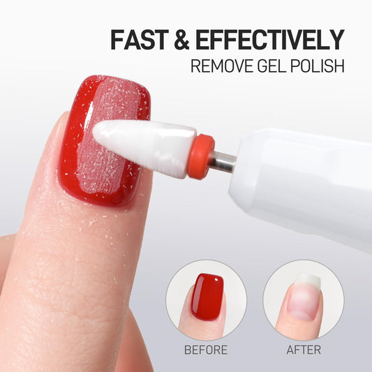 GAOY electric nail file showing speed control knob for precise shaping