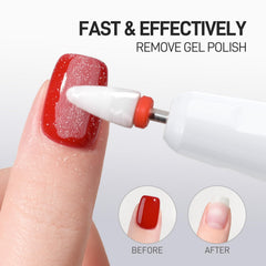 GAOY electric nail file showing speed control knob for precise shaping
