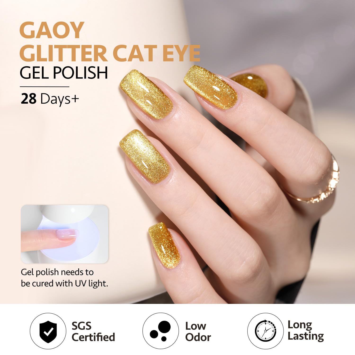 GAOY Top coat cure yields a durable finish that lasts weeks.