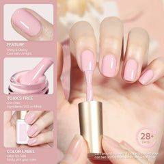 GAOY toxic-free formula with SGS-certified ingredients lowers odor versus traditional polishes.