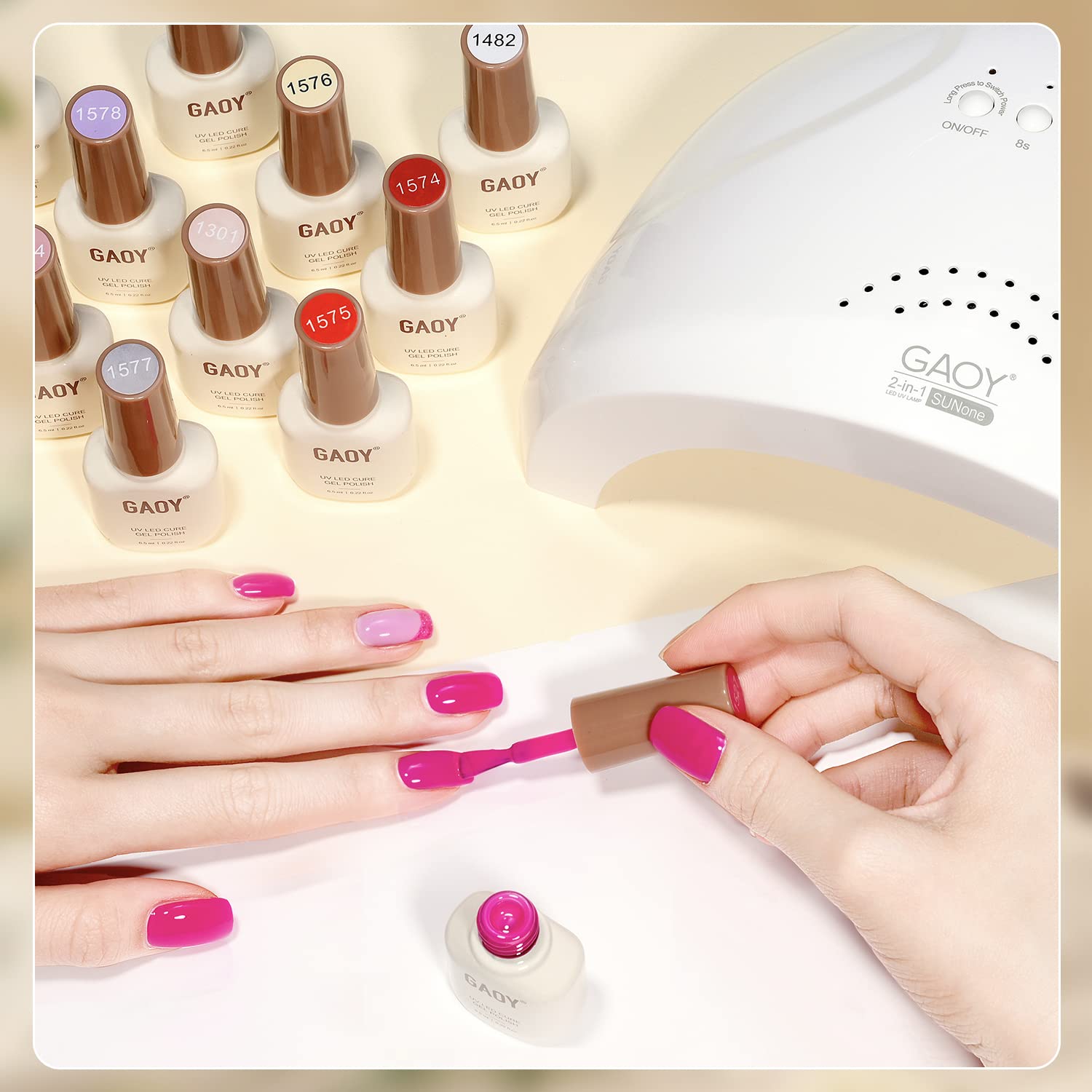 GAOY 60-second UV cure for quick dry time