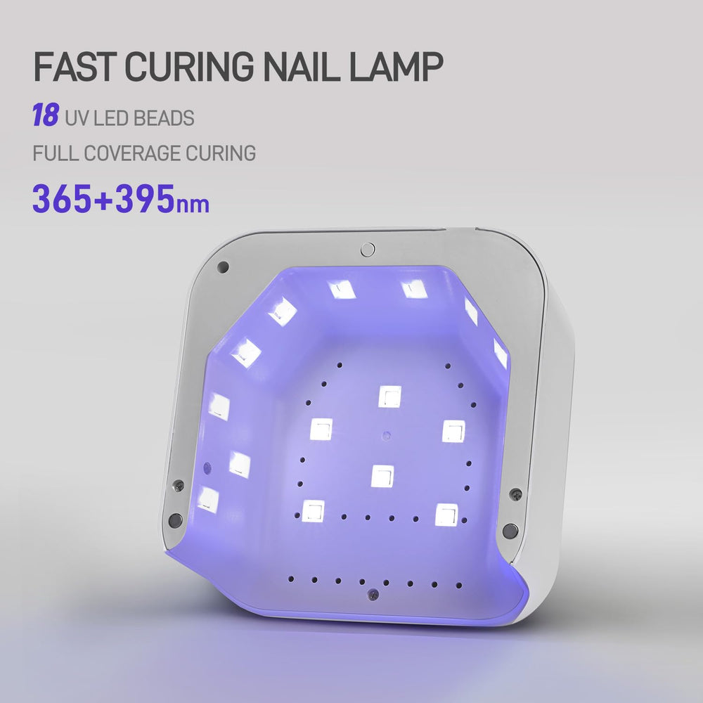 GAOY UV nail lamp top view showing compact design for home use