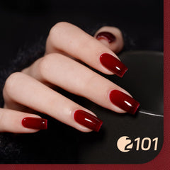 GAOY Viva Chili gel polish cures quickly under UV LED in about 60 seconds.
