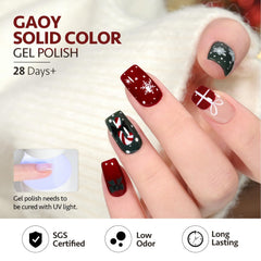 GAOY winter-themed gel nail polish for seasonal looks.