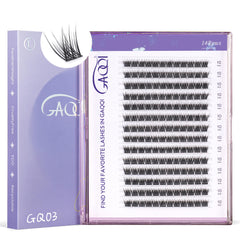 GAQQI GQ03 lash clusters setup view for easy DIY lash extensions.