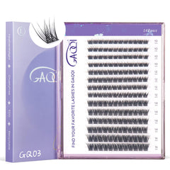 GAQQI GQ03 natural wispy lash clusters for everyday wear with feather-light comfort.