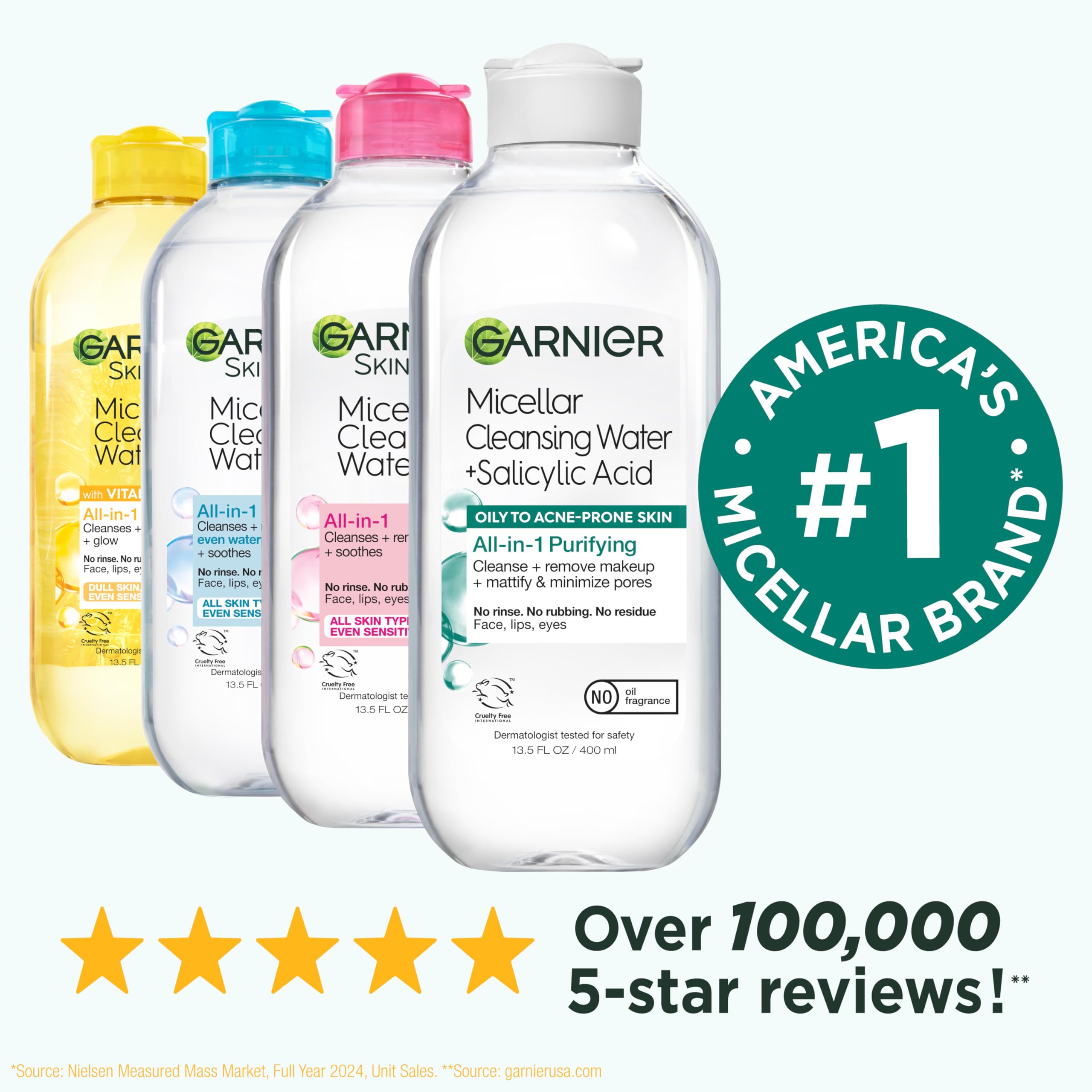 Garnier Eco Pads paired with Micellar Water for greener cleansing.