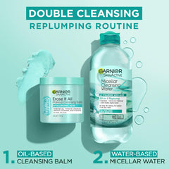 Sunscreen and makeup removal using Garnier Erase It All cleansing balm
