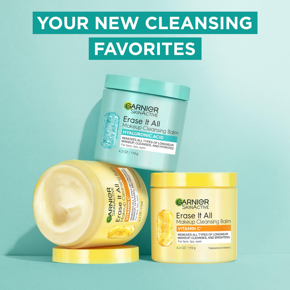 Using Garnier Erase It All balm as a 10-minute hydration mask