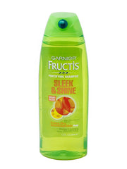 Garnier Fructis Sleek & Shine shampoo lather delivering smooth, manageable hair.