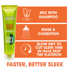 Sleek Shot being mixed 1:1 with Sleek and Shine shampoo in a shower setup
