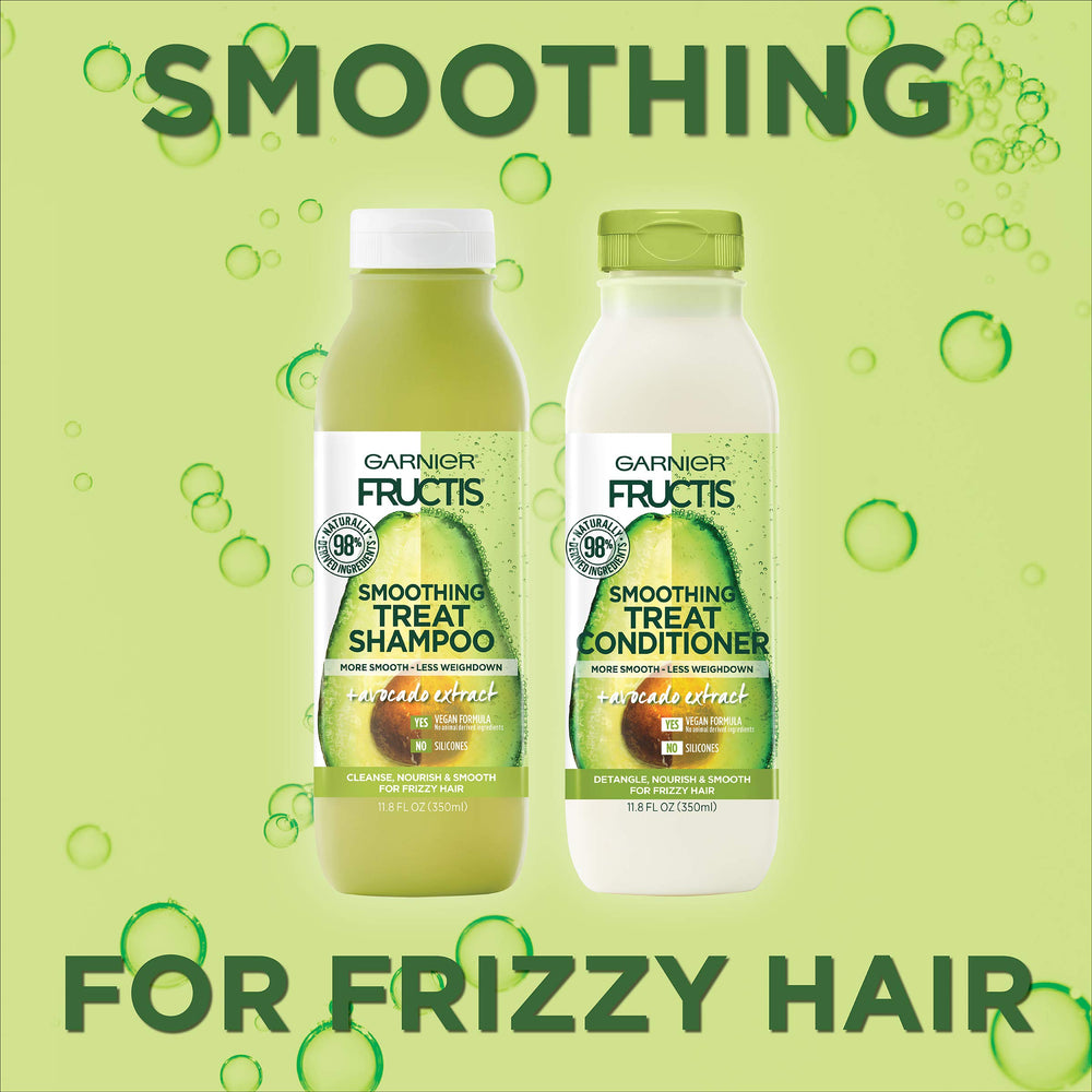 Creamy avocado conditioner texture close-up highlights lightweight conditioning