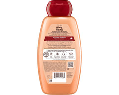 Garnier Maple Remedy label closeup emphasizes vegan formula and maple extract