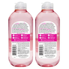Garnier Micellar Water with Rose Water close-up label shows vegan formula