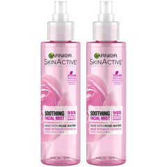 Garnier Rose Water Facial Mist for refreshing hydration on sensitive skin