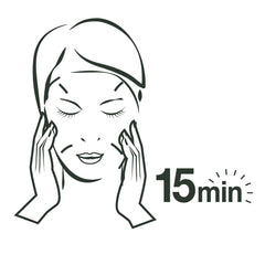 Garnier SkinActive charcoal mask texture close-up on skin.