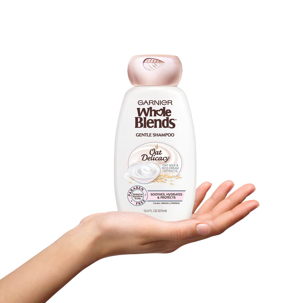 Garnier Whole Blends Gentle Shampoo Oat Delicacy soft hair with light weightless feel