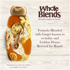 Garnier Whole Blends Ginger Recovery conditioner on hair during shower usage.