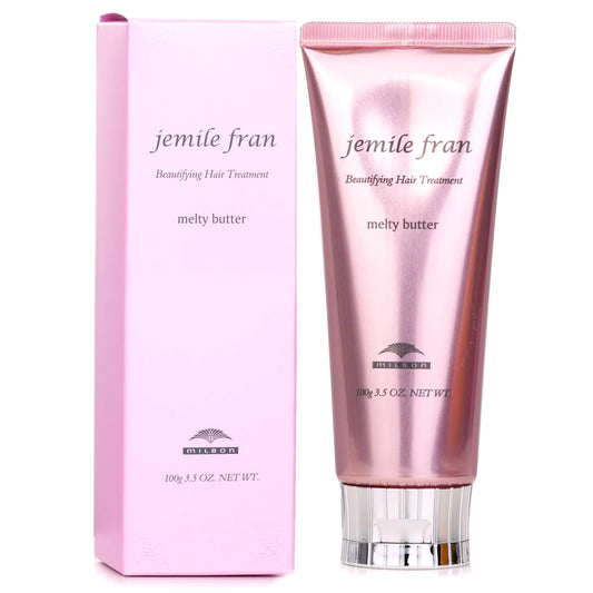 GASHINA STORY Mil-bon Jamile-Fran Melty Butter hair cream jar for deep hydration.