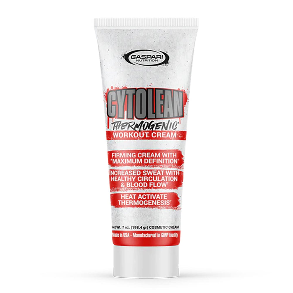 Gaspari Nutrition Cytolean Cream jar and tube display for focused definition.