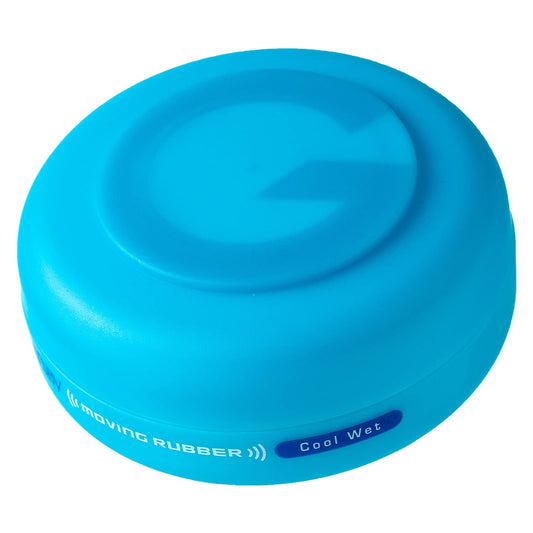Gatsby Moving Rubber Cool jar close-up highlights paraben-free Japan-made formula.