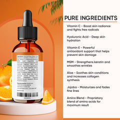 Gaudy Guru ingredients list highlighting vegan formula