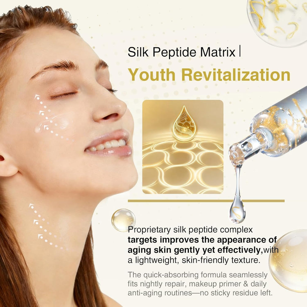 Closeup of serum texture shows smooth, fast absorption for daytime use.