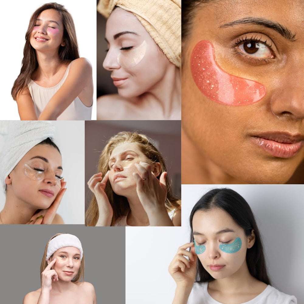Gavacy Glitter Marine Under Eye Patches Versatile use on cheeks or nasolabial folds