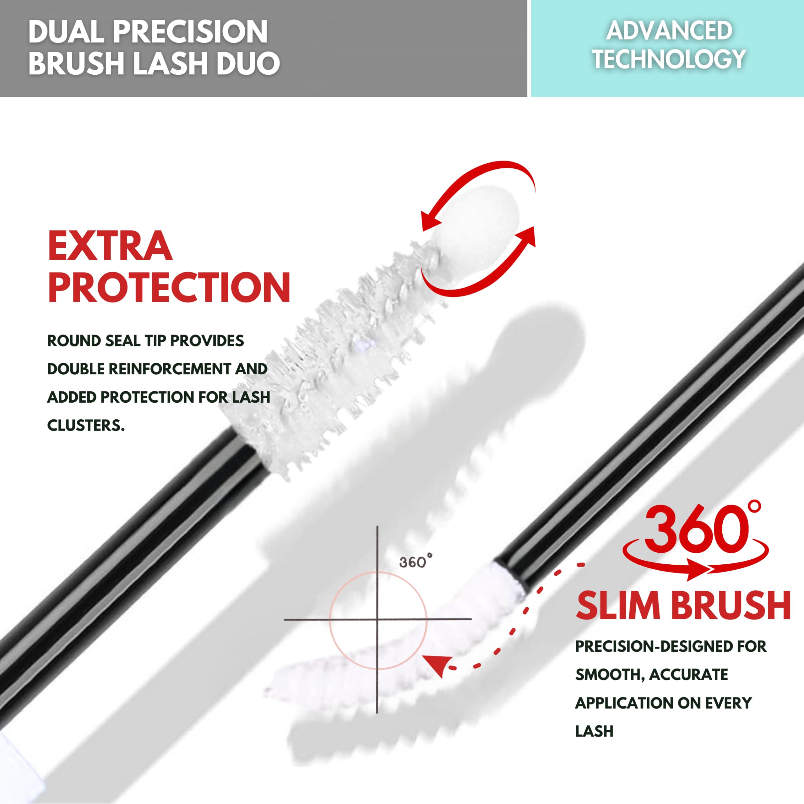 Gazelle 2in1 Lash Keeper clear finish highlights invisible bond