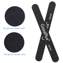 GAZEPPLUS emery boards with durable plastic core for professional shaping